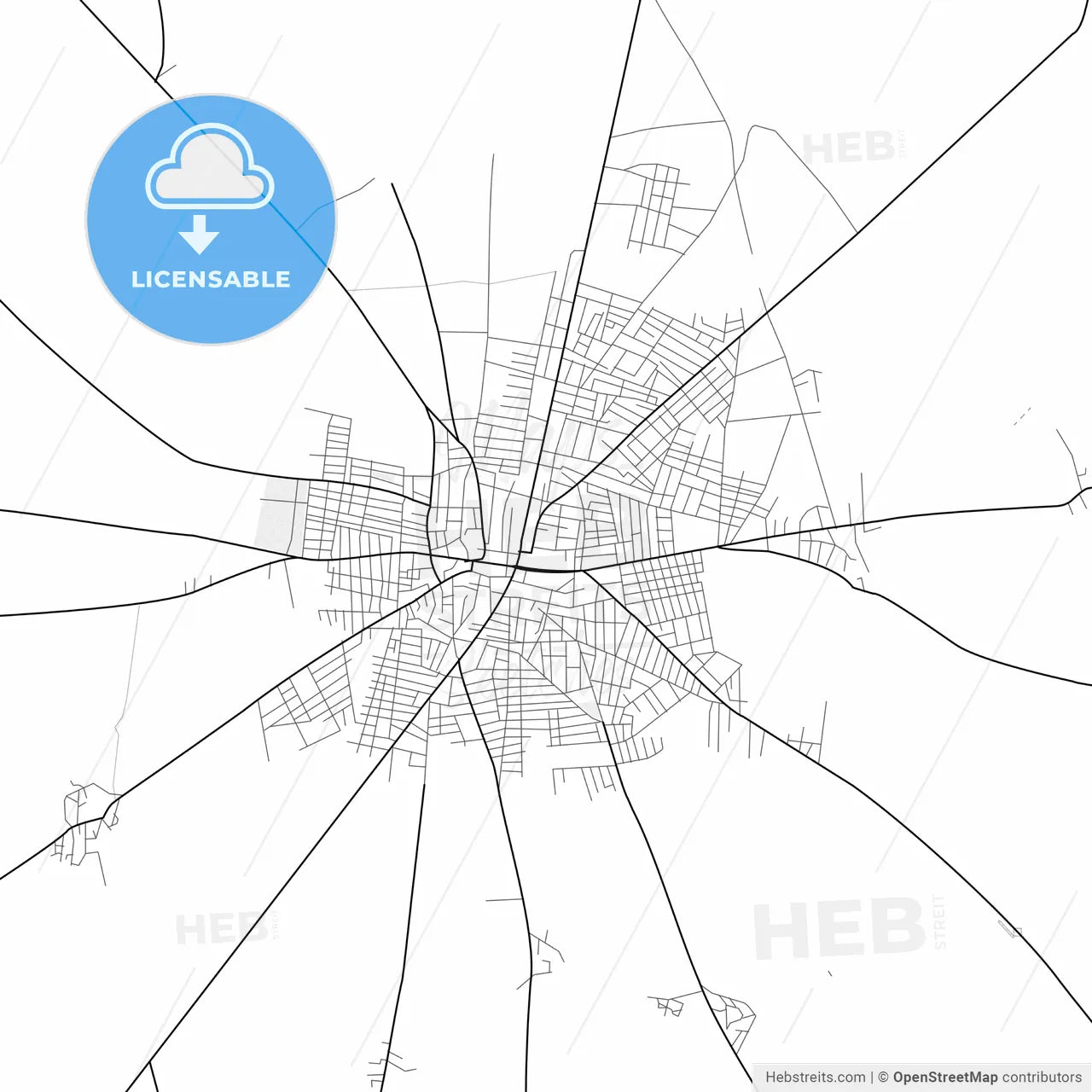 Vector PDF map of Suruç, Turkey
