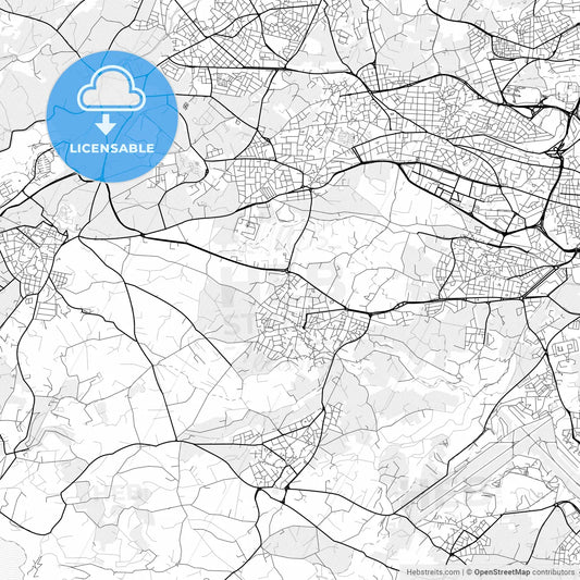 Vector PDF map of Żebbuġ, Malta