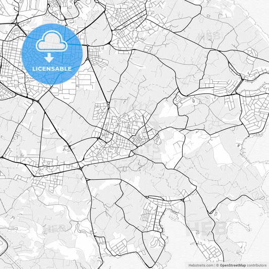 Vector PDF map of Żejtun, Malta