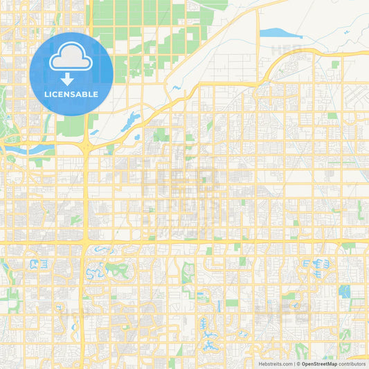 Empty vector map of Mesa, Arizona, USA