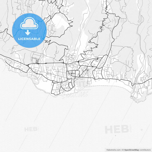 Vector PDF map of Saint-Joseph, France