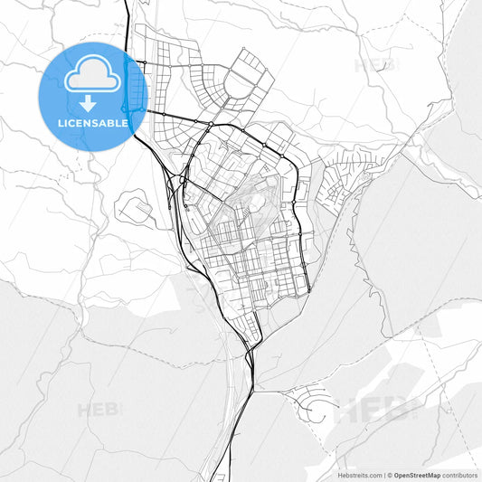 Vector PDF map of Tres Cantos, Spain