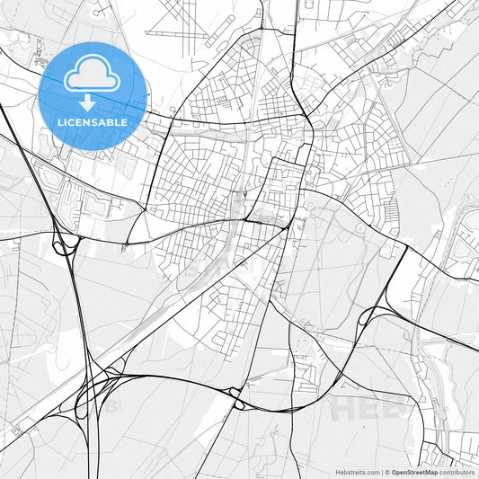 Vector PDF map of Wiener Neustadt, Austria