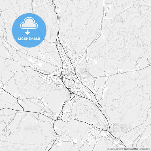 Vector PDF map of Trofaiach, Austria