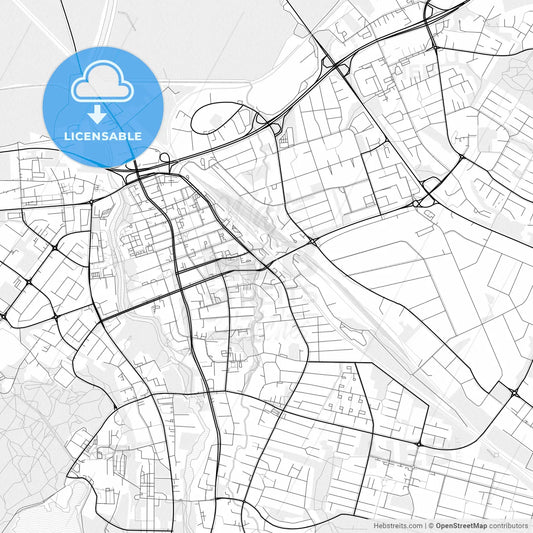 Vector PDF map of Seinäjoki, Finland