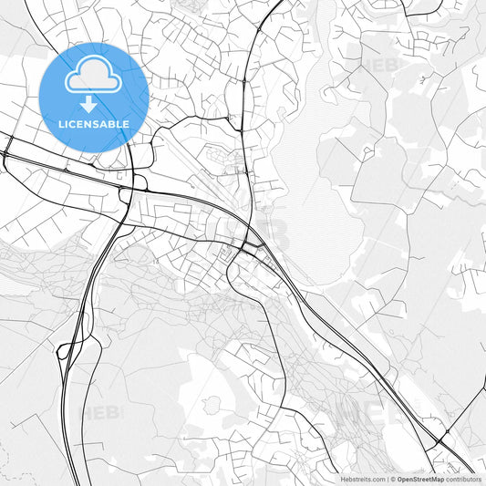 Vector PDF map of Ylöjärvi, Finland