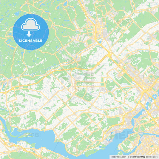 Empty vector map of Mirabel, Quebec, Canada