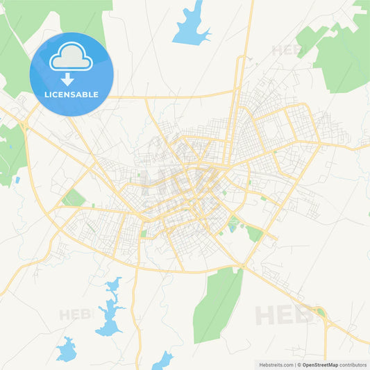 Empty vector map of Las Tunas, Las Tunas, Cuba