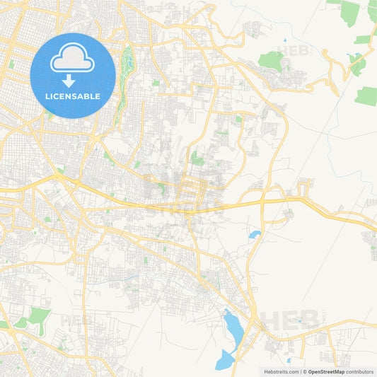 Empty vector map of Tonalá, Jalisco, Mexico