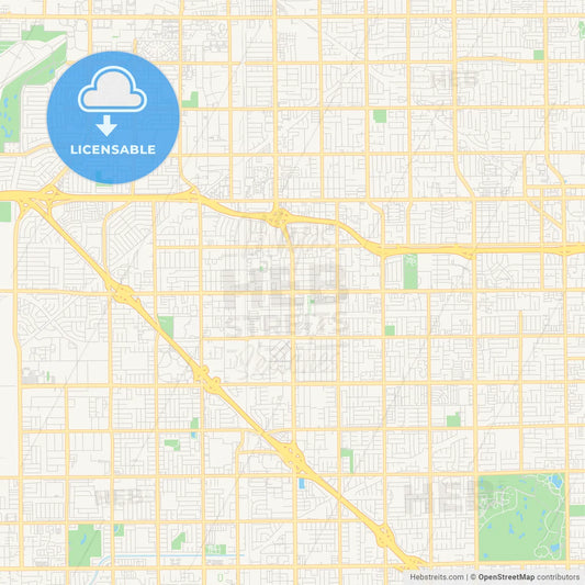 Empty vector map of Carmel, Indiana, USA
