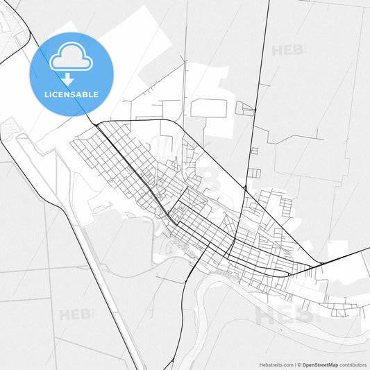 Vector PDF map of Călărași, Romania