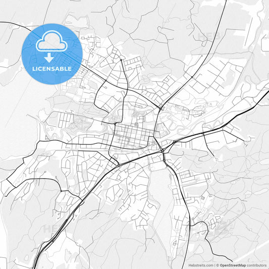 Vector PDF map of Alingsås, Sweden