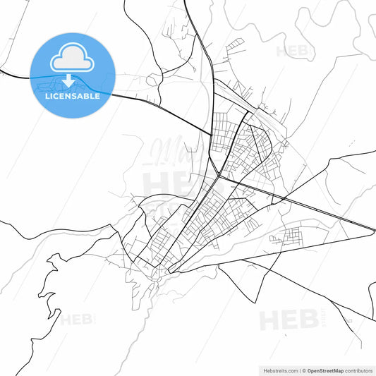 Vector PDF map of Muş, Turkey