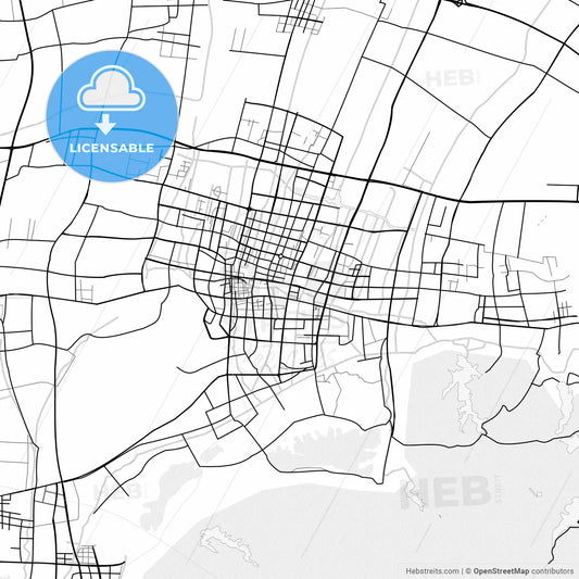 Vector PDF map of Cixi, China