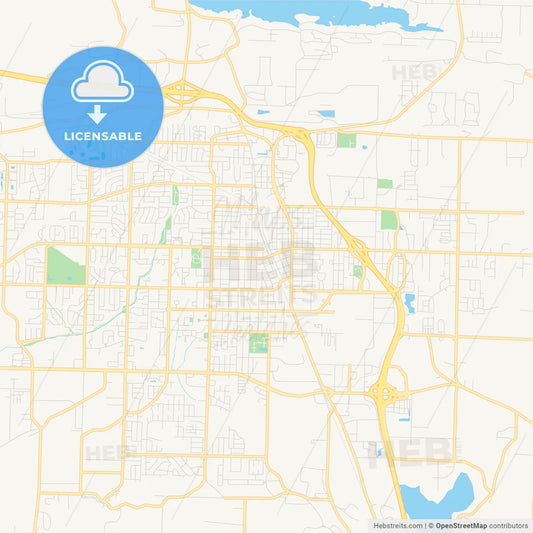 Empty vector map of Conway, Arkansas, USA