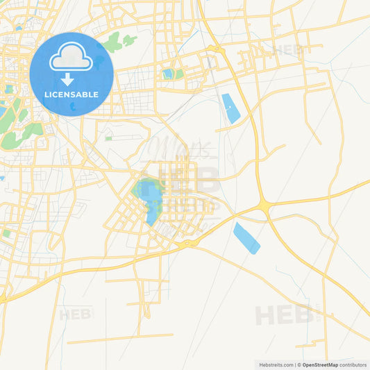 Printable street map of Xuzhou, China