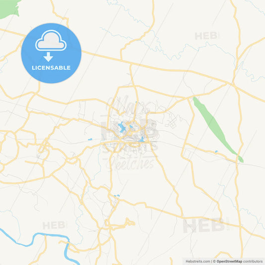 Printable street map of Dhanbad, India
