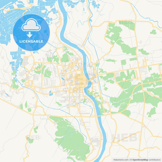 Printable street map of Butuan, Philippines