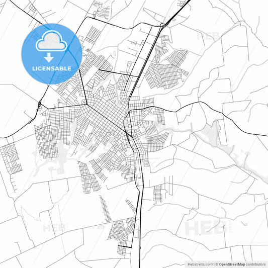 Vector PDF map of Arapongas, Brazil