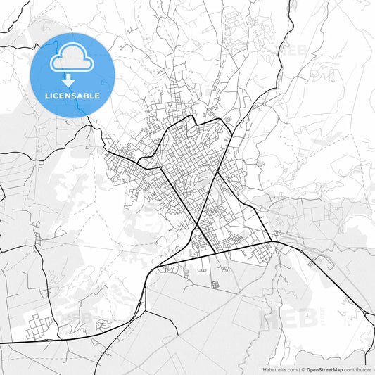 Vector PDF map of Duitama, Colombia