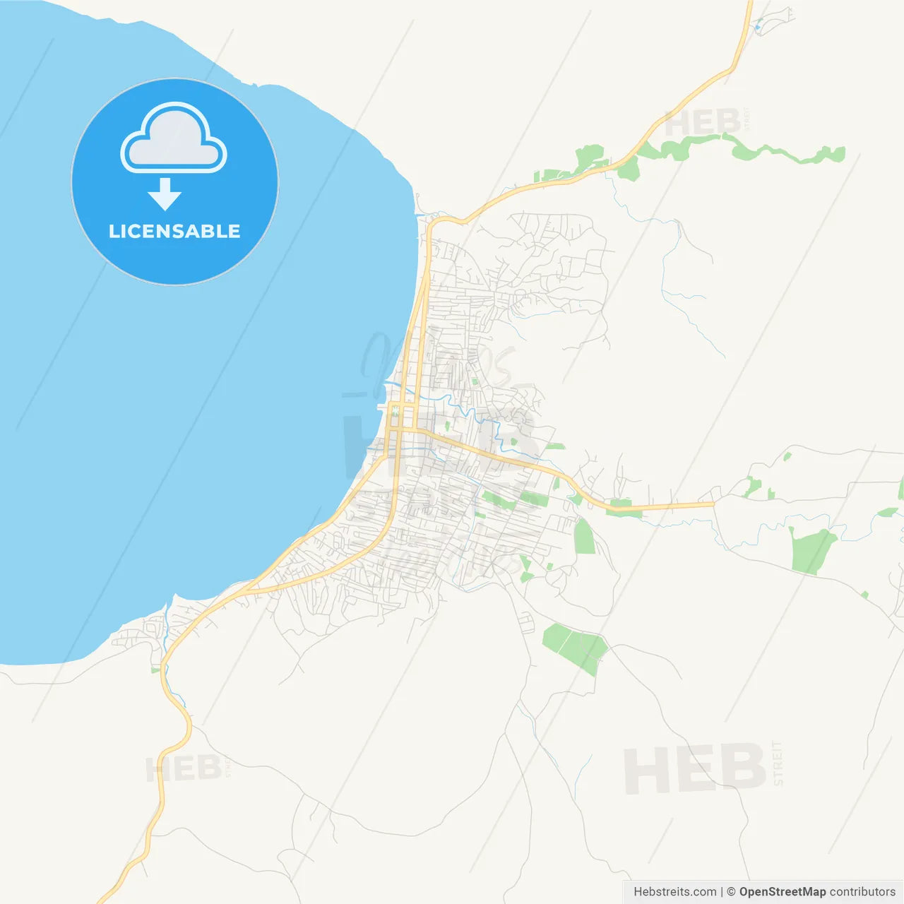 Empty vector map of Saint-Marc, Artibonite, Haiti