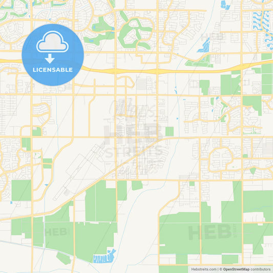 Empty vector map of Avondale, Arizona, USA