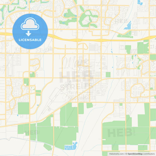 Empty vector map of Goodyear, Arizona, USA