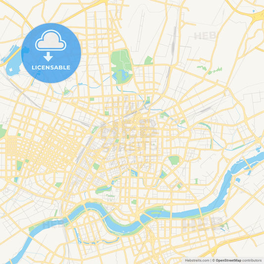 Printable street map of Shenyang, China