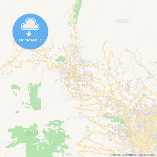 Printable street map of Batu, Indonesia