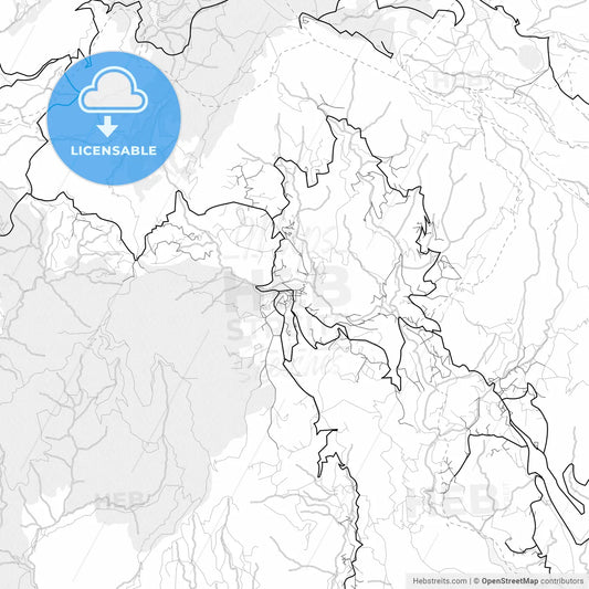 Vector PDF map of San Bartolomé de Tirajana, Spain