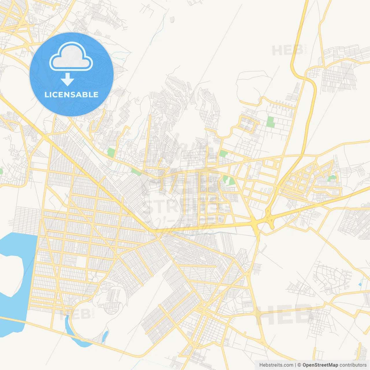 Empty vector map of Ixtapaluca, México, Mexico