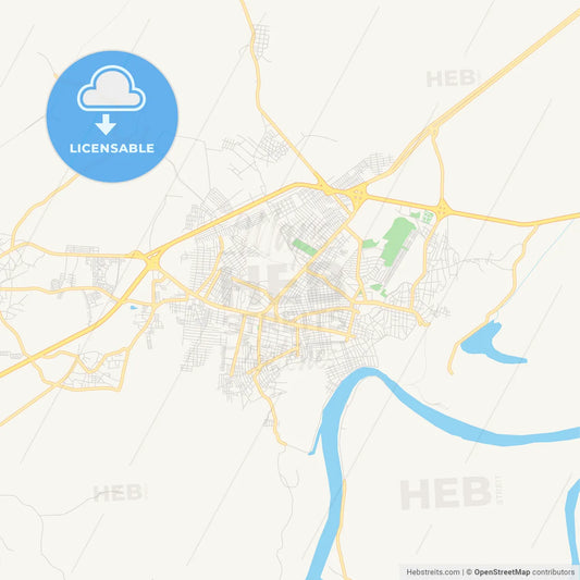 Empty vector map of Minatitlán, Veracruz, Mexico