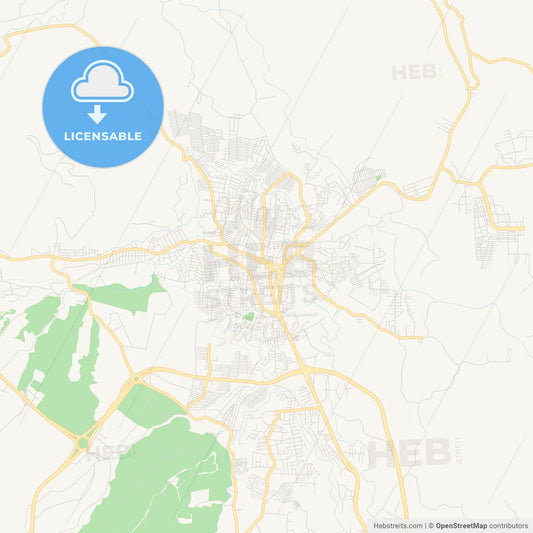 Empty vector map of Apopa, San Salvador, El Salvador