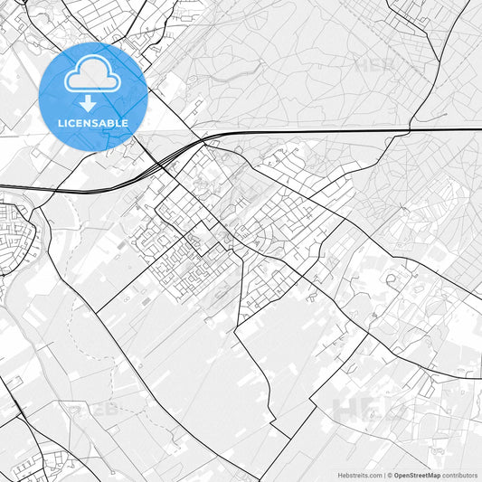Vector PDF map of Utrechtse Heuvelrug, Netherlands