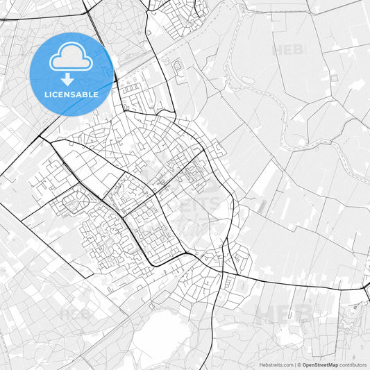 Vector PDF map of Soest, Netherlands