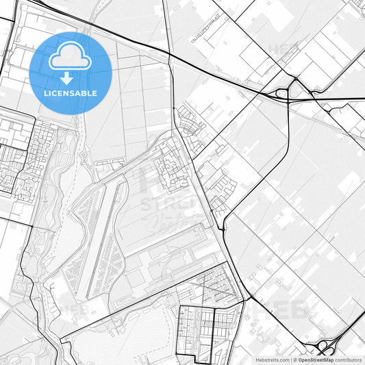 Vector PDF map of Zuidplas, Netherlands