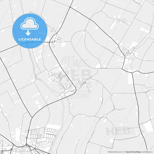 Vector PDF map of Schouwen-Duiveland, Netherlands