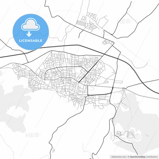 Vector PDF map of Soma, Turkey