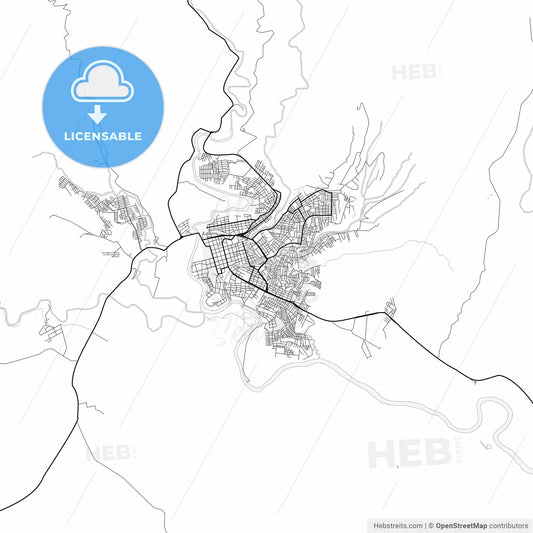 Vector PDF map of Florencia, Colombia