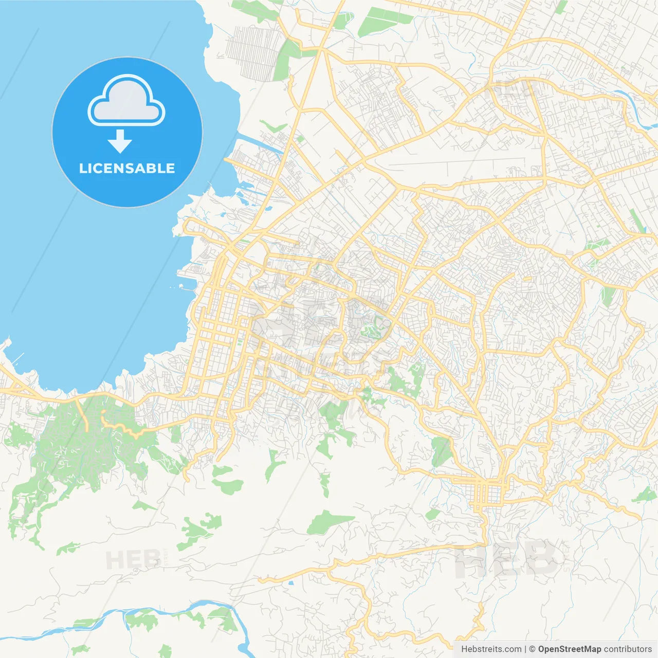 Empty vector map of Delmas, Ouest, Haiti