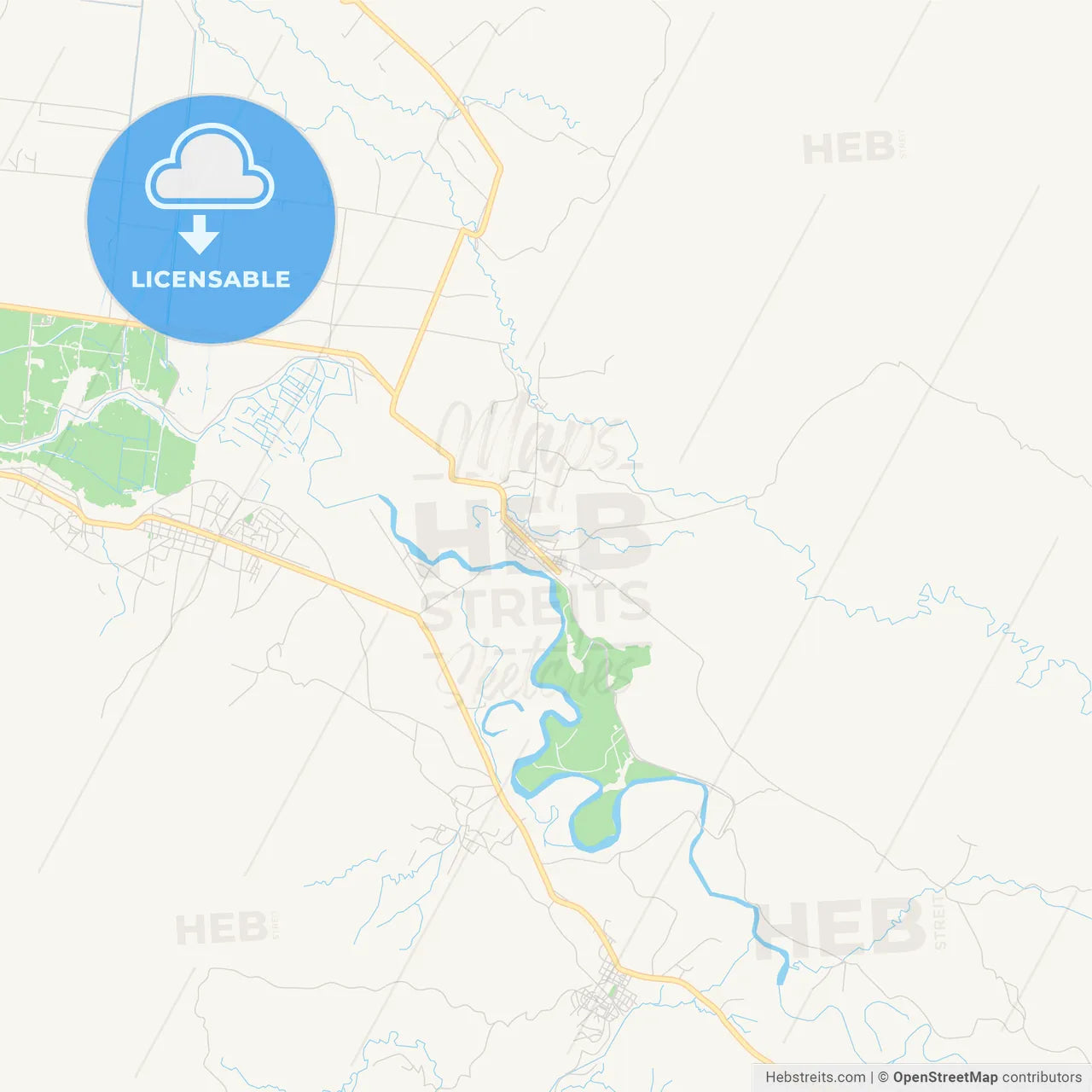 Empty vector map of Petite Rivière de l'Artibonite