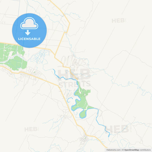 Empty vector map of Petite Rivière de l'Artibonite