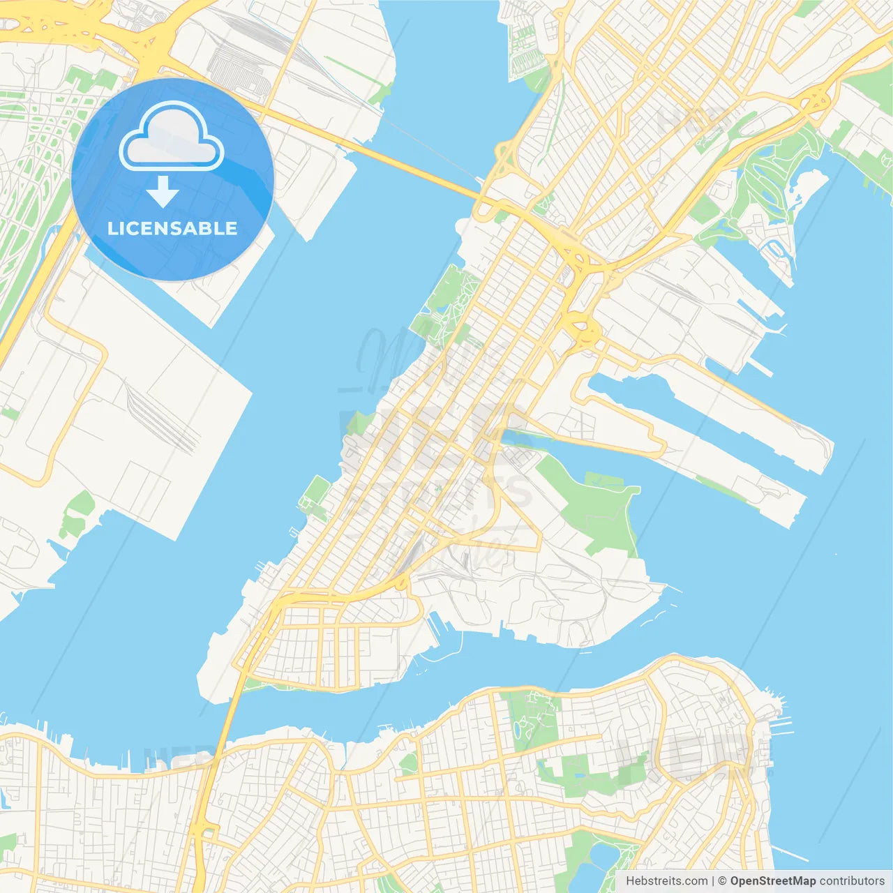 Empty vector map of Bayonne, New Jersey, USA