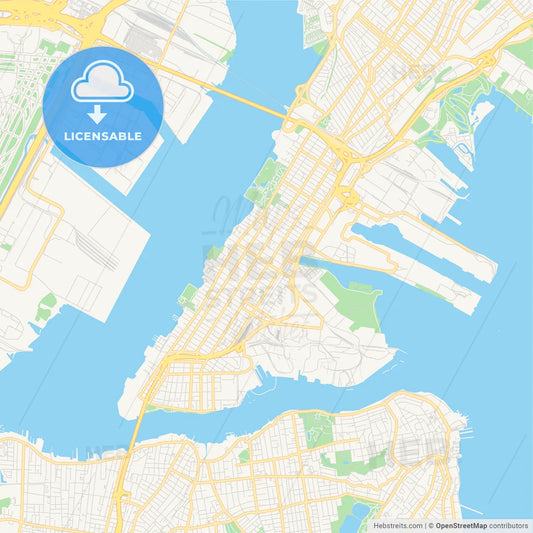 Empty vector map of Bayonne, New Jersey, USA