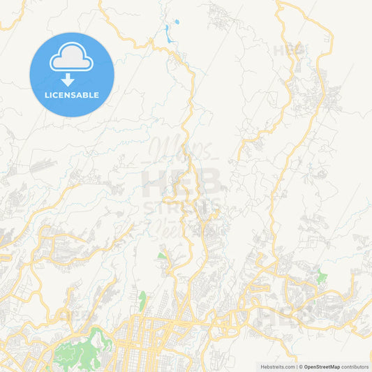 Empty vector map of Chinautla, Guatemala, Guatemala