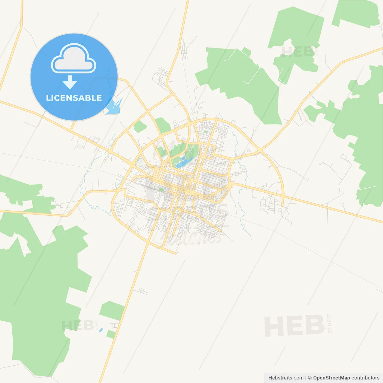 Empty vector map of Ciego de Ávila, Ciego de Ávila, Cuba