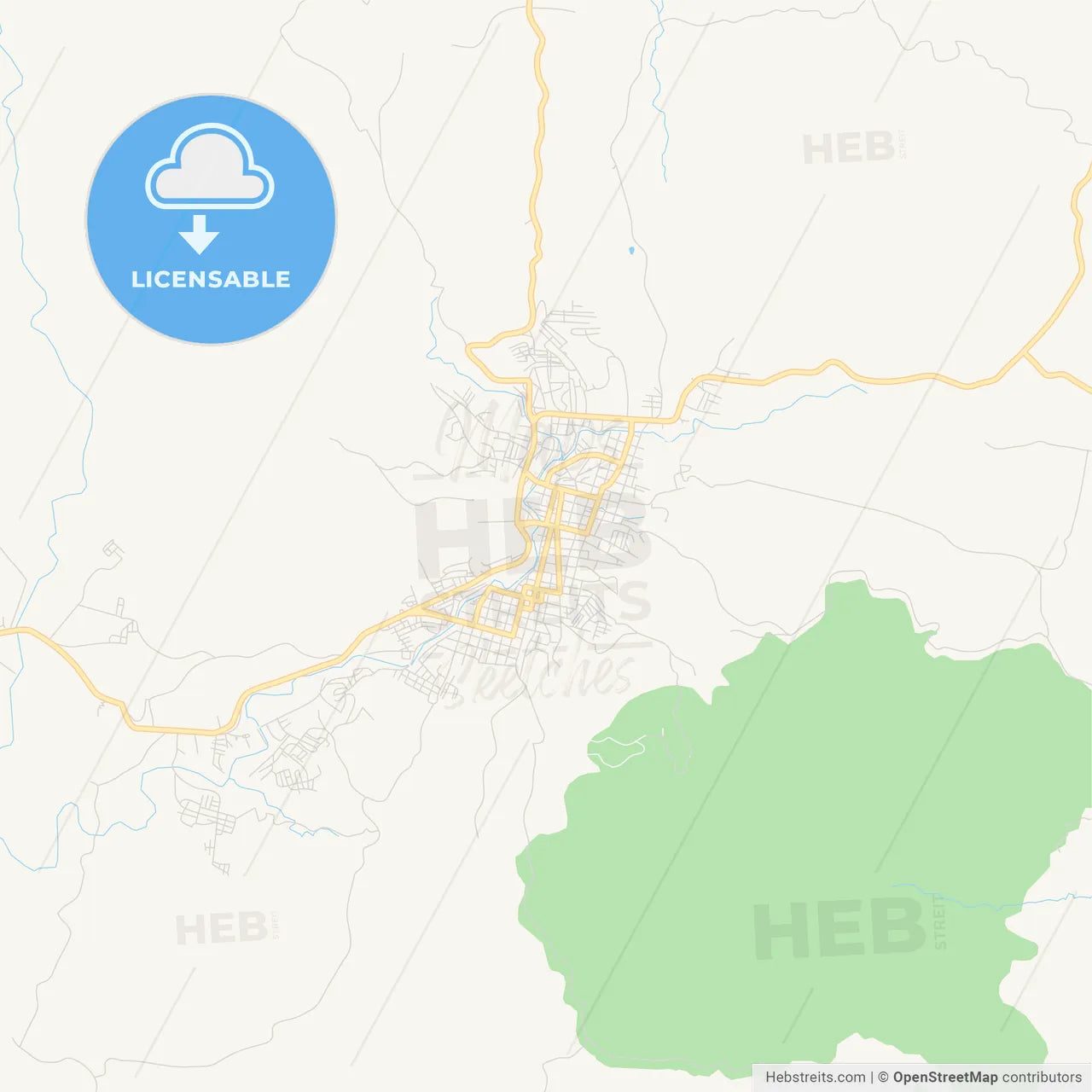 Empty vector map of Matagalpa, Matagalpa, Nicaragua