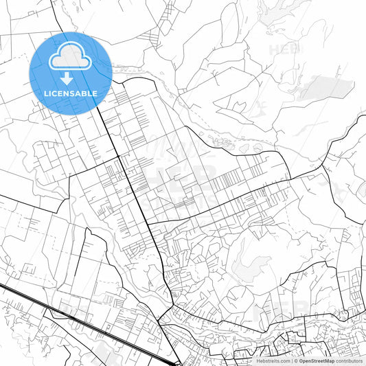 Vector PDF map of Kamëz, Albania