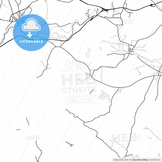 Vector PDF map of Zhangzhou, China