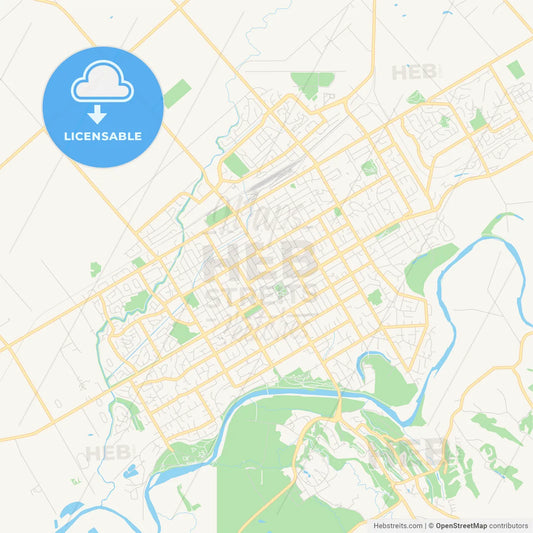 Printable street map of Palmerston North, New Zealand